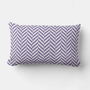 Coussin D'extérieur Motif Chevron Carreaux Violet