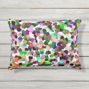Coussin D'extérieur Motif cristal Abstrait multicolore