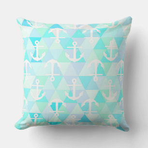Coussin D'extérieur Motif d'ancre Chic Moderne Motif Triangle