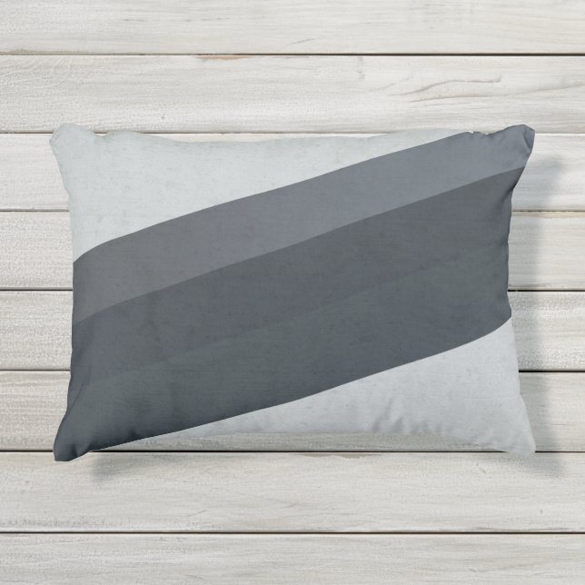 Coussin D'extérieur Motif de rayures géométriques élégantes (Devant)