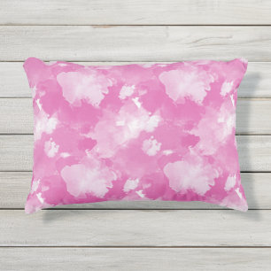Coussin D'extérieur motif de rose d'aquarelle