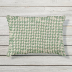 Coussin D'extérieur Motif de vert de pied-de-poule