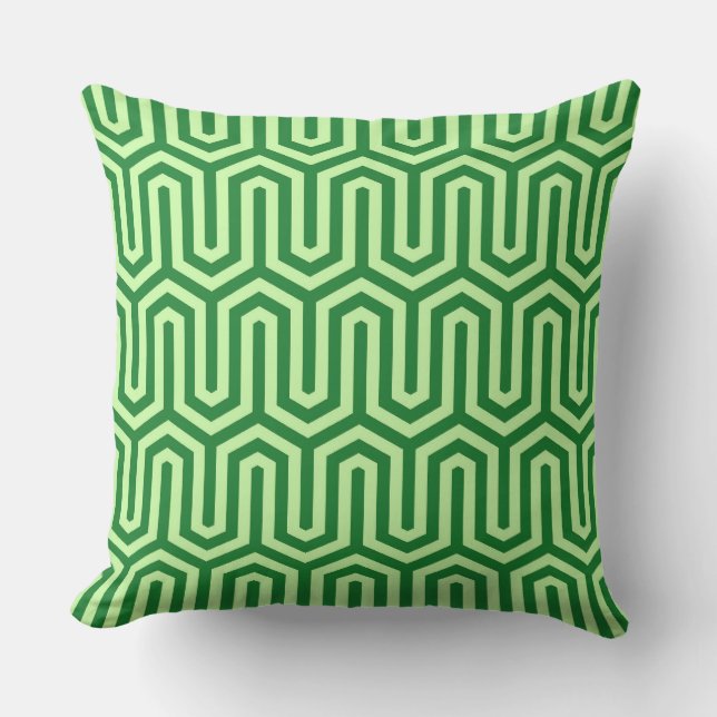Coussin D'extérieur Motif égyptien Déco - vert jade (Recto)