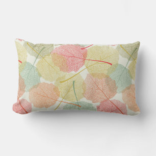 Coussin D'extérieur Motif Feuille Pastel Skeleton