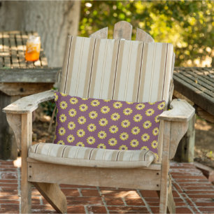 Coussin D'extérieur Motif floral de Marguerite Africaine jaune sur fon