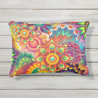 Coussin D'extérieur Motif funky rétro Abstrait Bohème