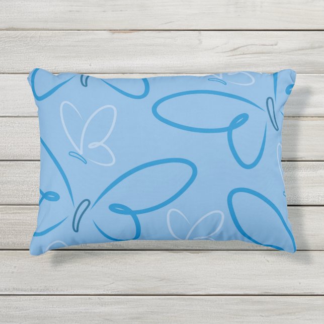 Coussin D'extérieur Motif papillon (Devant)