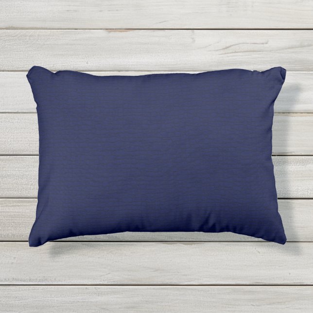 Coussin D'extérieur Motif texturé bleu foncé Patio extérieur (Devant)