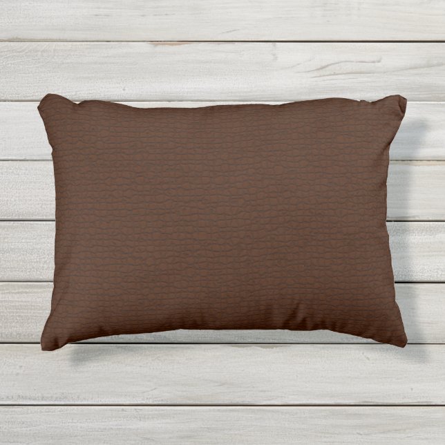 Coussin D'extérieur Motif texturé Brown foncé Patio extérieur (Devant)