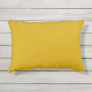 Coussin D'extérieur Moutarde de couleur solide jaune