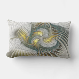 Coussin D'extérieur Nobly Golden Turquoise Imaginaire Fractal Art