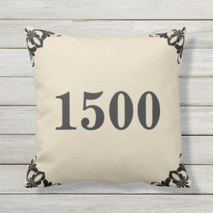 Coussin D'extérieur Numéro de maison fait sur commande