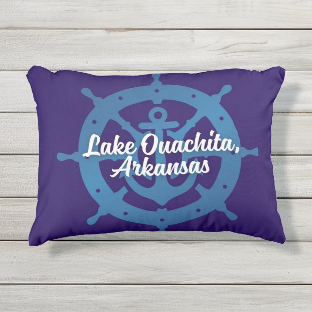 Coussin D'extérieur Oreiller du lac Ouachita (Devant)