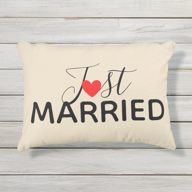 Coussin D'extérieur Oreiller extérieur pour jeunes mariés (Devant)