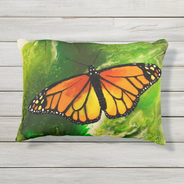 Coussin D'extérieur Papillon de monarque (Dos)