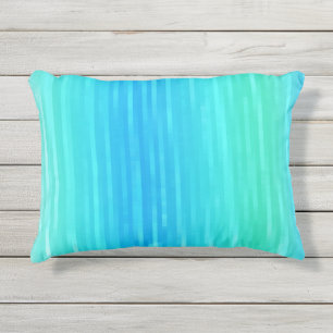 Coussin D'extérieur Pastel Abstrait Art Turquoise Turquoise Bleu Vert