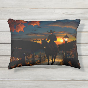 Coussin D'extérieur Paysage d'Halloween sept