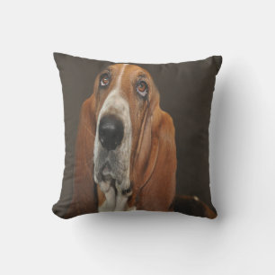 Coussin D'extérieur Perdu Dans La Pensée Basset Hound