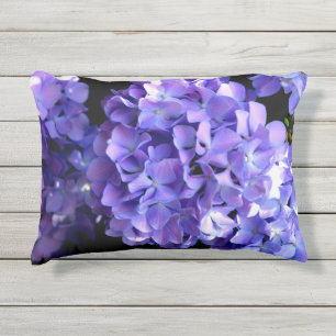 Coussin D'extérieur Périwinkel hydrangeas fleurs violettes fleurs bleu