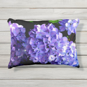 Coussin D'extérieur Périwinkel hydrangeas violet bleu fleur floral