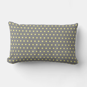 Coussin D'extérieur Petite Pois Jaune Gris Gris Personnalisé