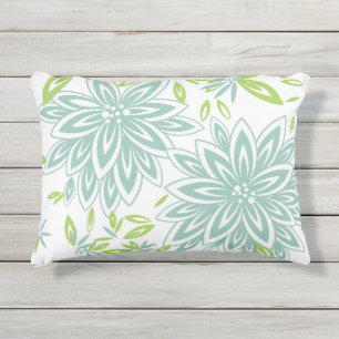 COUSSIN D'EXTÉRIEUR PILLOW_PRETTY EXTÉRIEUR CHIC 415 SEAFOAM FLORAL