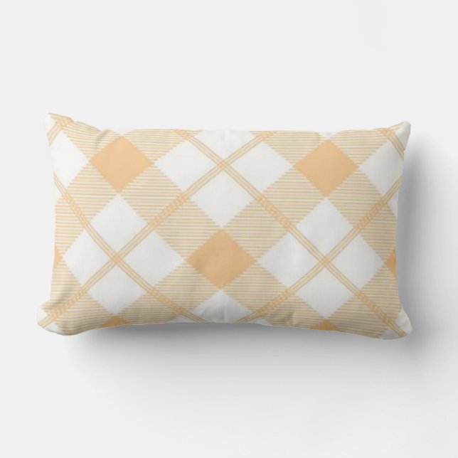 Coussin D'extérieur Plaid jaune (Recto)