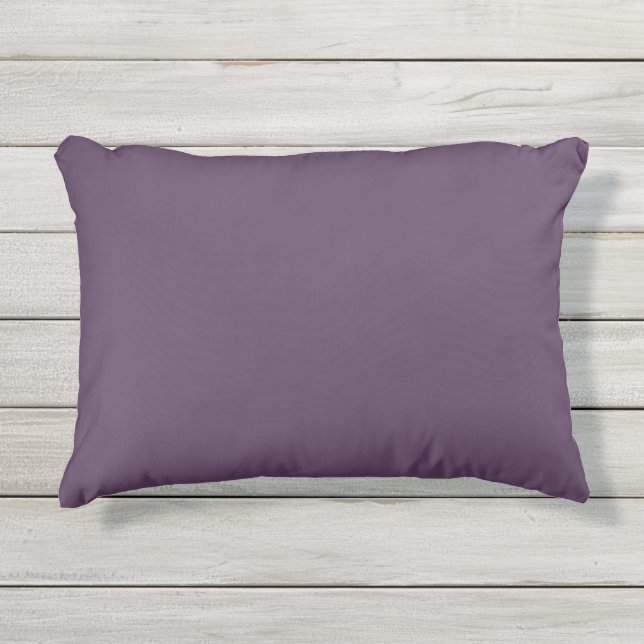 Coussin D'extérieur Plum solide foncé pourpre foncé (Devant)