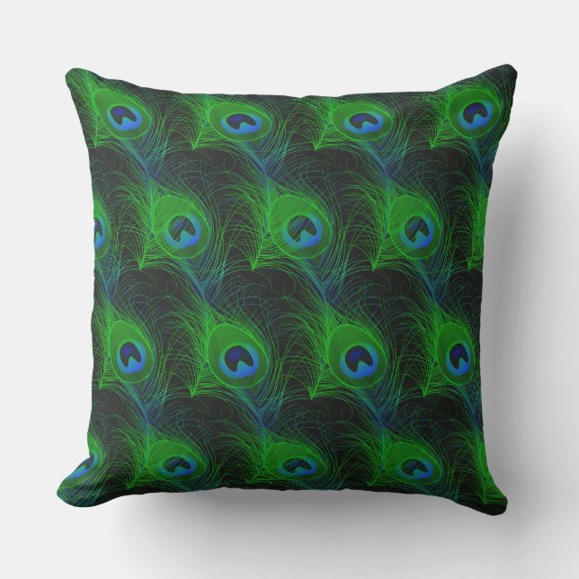 Coussin D'extérieur Plumes d'oreiller-peacock extérieur (Recto)