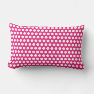 Coussin D'extérieur Points blancs roses couleurs personnalisées Fête d