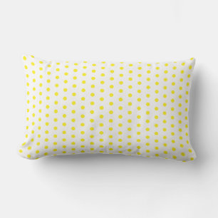 Coussin D'extérieur Pois Jaune Blanc Couleurs Personnalisées Mignonnes