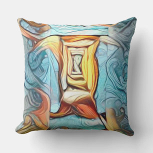 Coussin D'extérieur Porte au-delà, expression abstraite rêve