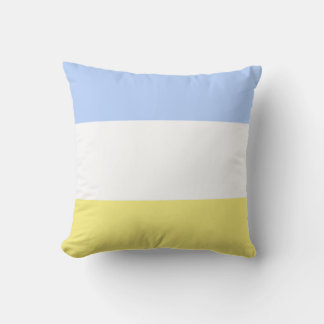 Coussin D'extérieur Poudre Bleu et Beurre Jaune