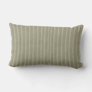 Coussin D'extérieur Rayure de Ferme Vert Sauge