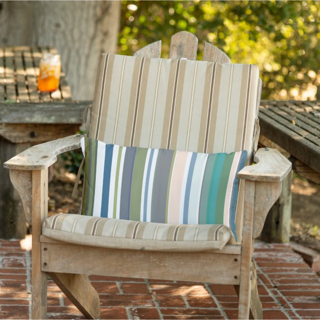 Coussin D'extérieur Rayures de la Nouvelle Saison Moderne (Chaise)