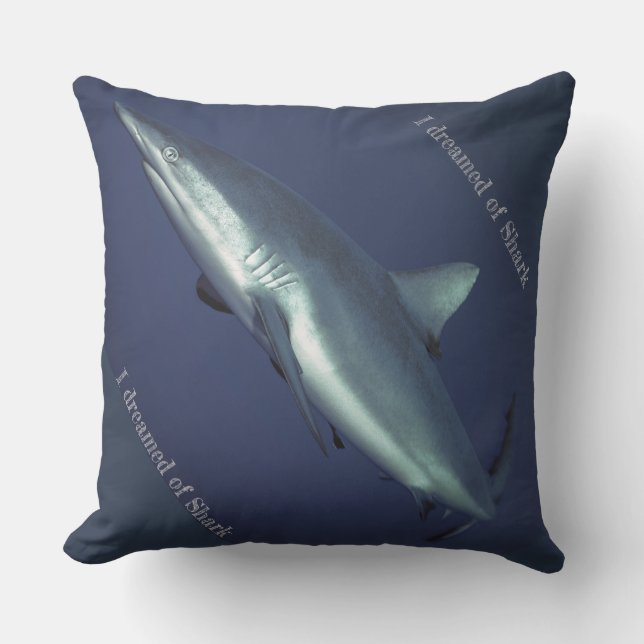 Coussin D'extérieur Requin gris récif (Recto)