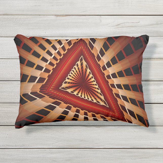 Coussin D'extérieur Réseau Fantastique 3D Moderne de Design Graphique  (Devant)