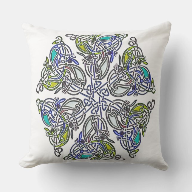 Coussin D'extérieur Réseau traditionnel celtique (Recto)