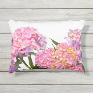 Coussin D'extérieur Rose Blue Hydrangeas élégantes fleurs rose violet