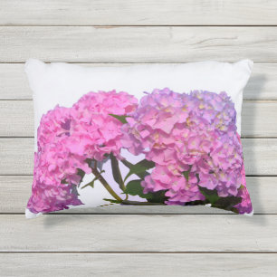 Coussin D'extérieur Rose Blue Hydrangeas élégantes fleurs rose violet
