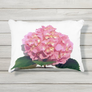 Coussin D'extérieur Rose doux Hydrangea rose fleur rose rose