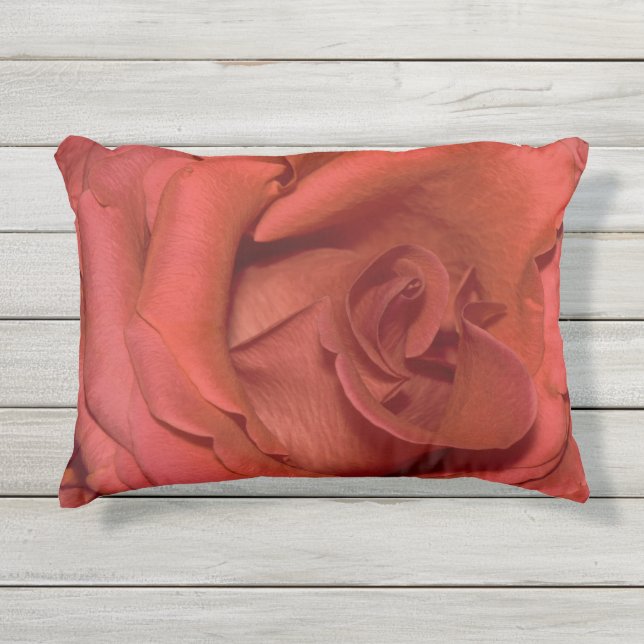 Coussin D'extérieur rose rouge lumineux (Devant)