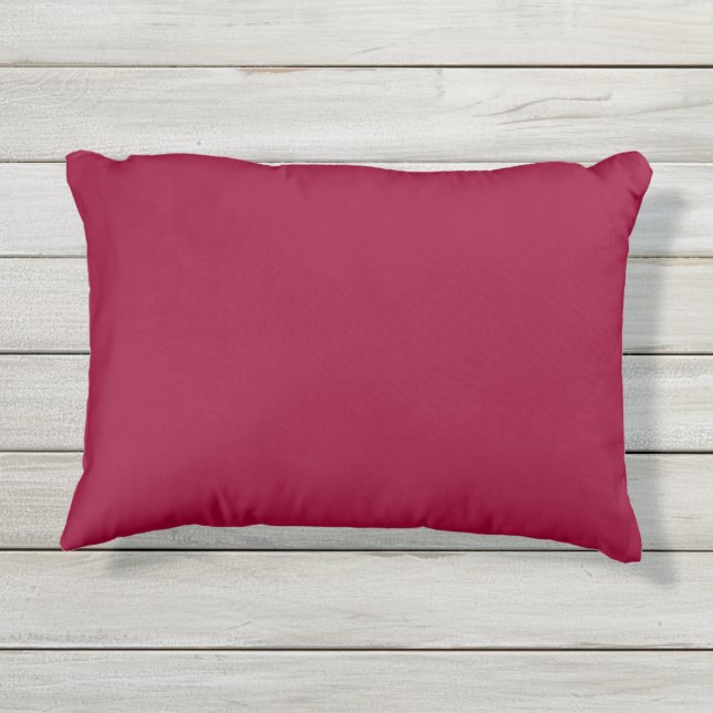 Coussin D'extérieur Rouge pohutukawa solide (Dos)