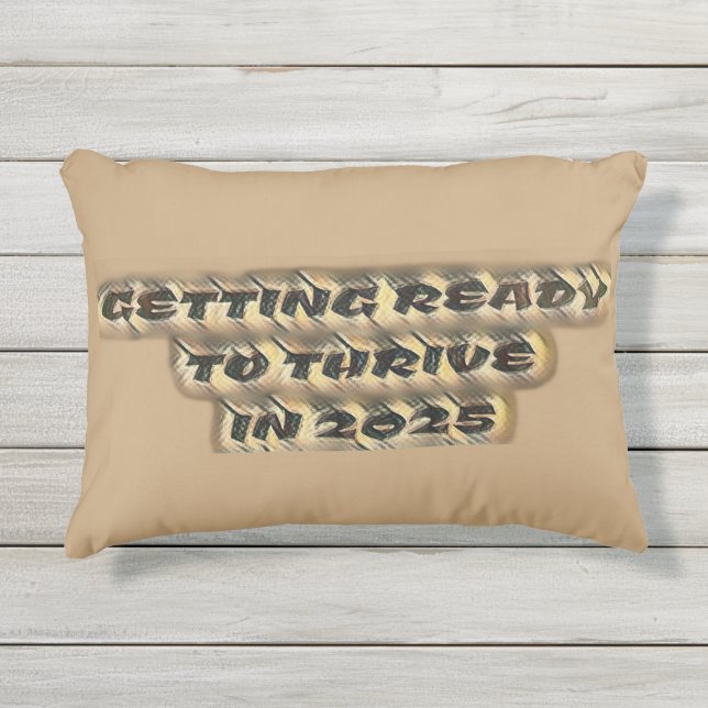 Coussin D'extérieur Se Préparer À Prospérer En 2025 (Devant)