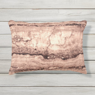 Coussin D'extérieur Sépia beige brun moderne brûlé granit orange