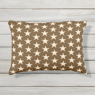 Coussin D'extérieur Sheriff de l'Ouest Rustique Cowboy Ferme de Campag