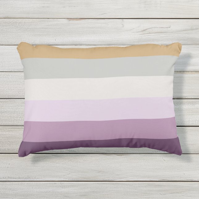 Coussin D'extérieur Six Couleurs - Violet Bleu Violet Rose gris Jaune (Devant)