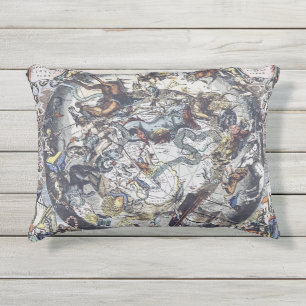 Coussin D'extérieur Sky Constellations Carte Vintage