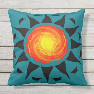 Coussin D'extérieur Sun tribal