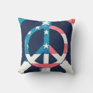 COUSSIN D'EXTÉRIEUR SYMBOLE DE LA PAIX AMÉRICAINE